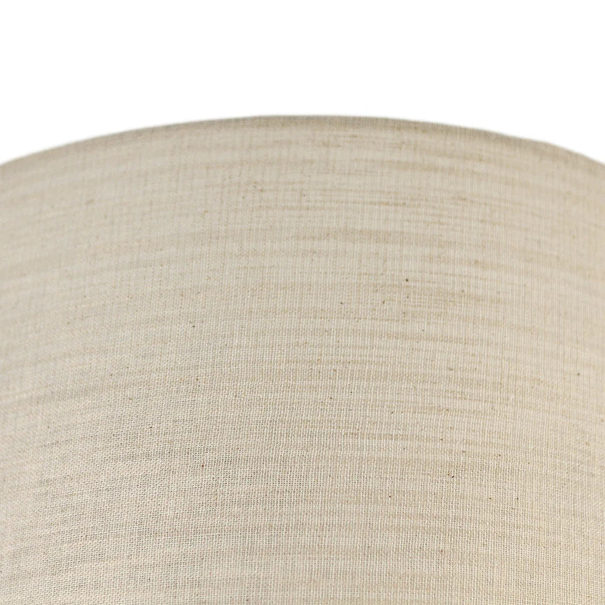 Linea Floor Lamp Matt Black & Linen