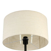 Linea Floor Lamp Matt Black & Linen