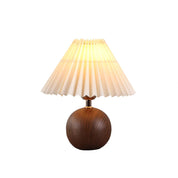 Orbelle Table Lamp Walnut & Beige