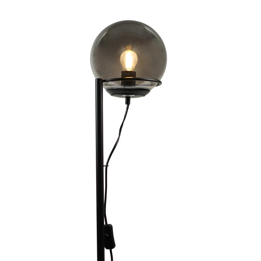 Sphera Floor Lamp Black & Smoky
