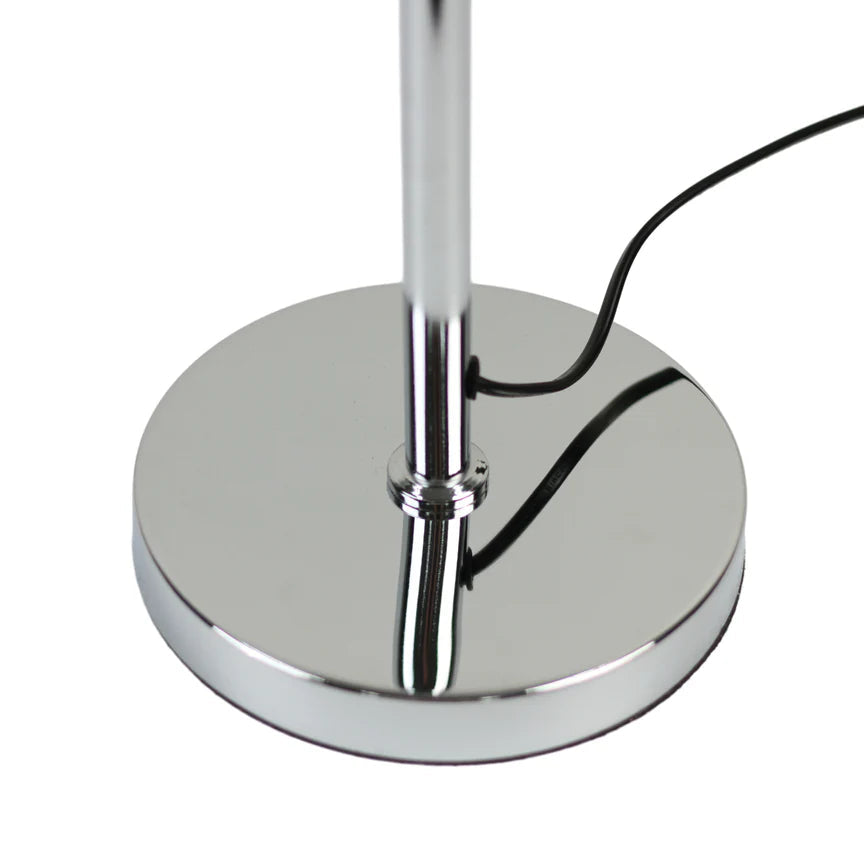 Noemi Floor Lamp Matt Chrome & Opal