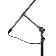 Noemi Floor Lamp Matt Chrome & Opal