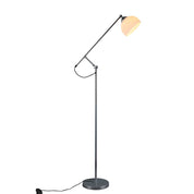 Noemi Floor Lamp Matt Chrome & Opal