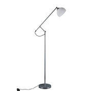 Noemi Floor Lamp Matt Chrome & Opal