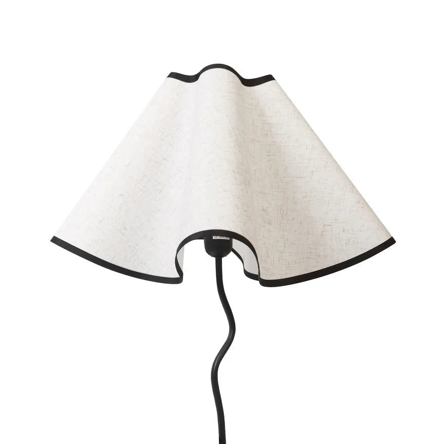 Wyatt Table Lamp Matt Black & Linen
