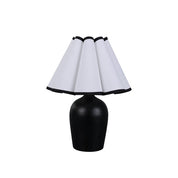 Wilma Touch Table Lamp Matt Black & White