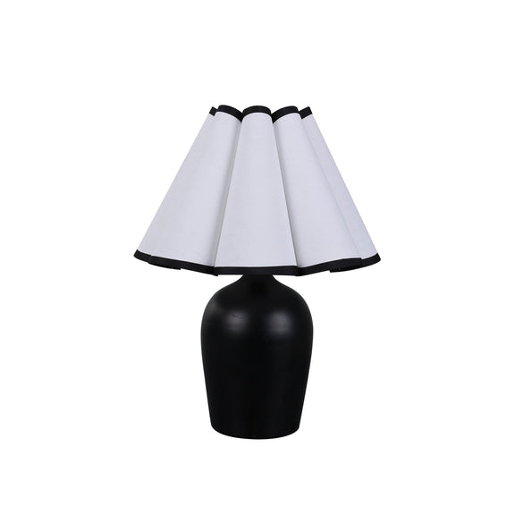 Wilma Touch Table Lamp Matt Black & White