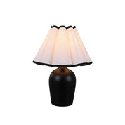 Wilma Touch Table Lamp Matt Black & White