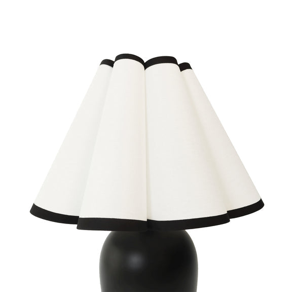 Wilma Touch Table Lamp Matt Black & White