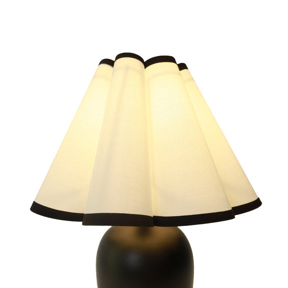 Wilma Touch Table Lamp Matt Black & White