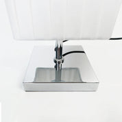 Shadea Floor Lamp Chrome & White