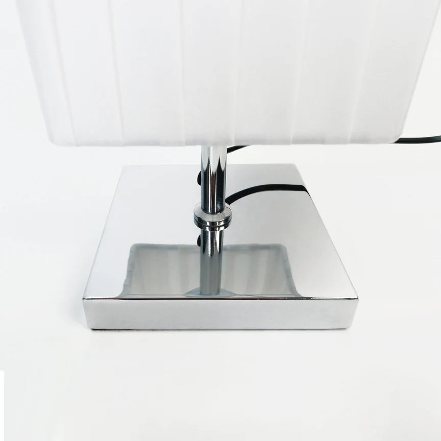 Shadea Floor Lamp Chrome & White