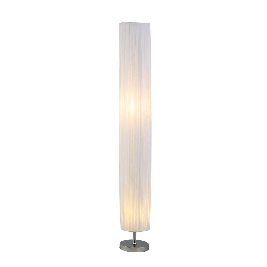 Eclara Floor Lamp Chrome & White