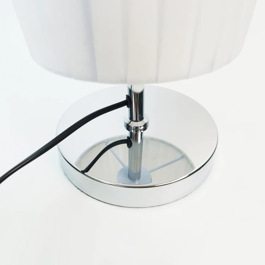 Eclara Floor Lamp Chrome & White