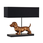Dachshund Table Lamp Black