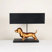 Dachshund Table Lamp Black