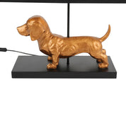 Dachshund Table Lamp Black