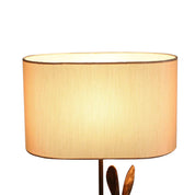 Rabbit Regal Table Lamp Antique Copper & Ivory