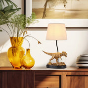 T-Rex Triumph Table Lamp Gold & Natural