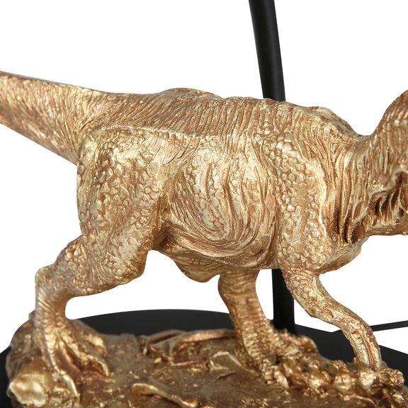 T-Rex Triumph Table Lamp Gold & Natural