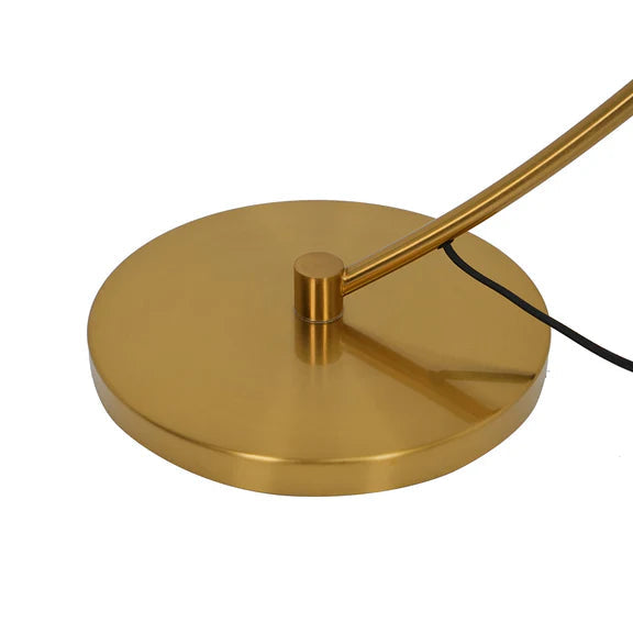 Remi Floor Lamp Brass & White