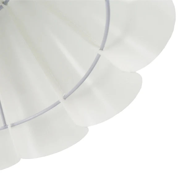 Eleanor Floor Lamp Satin Nickel & White
