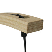 Esther Floor Lamp Matt Black & Wood