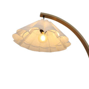 Esther Floor Lamp Matt Black & Wood