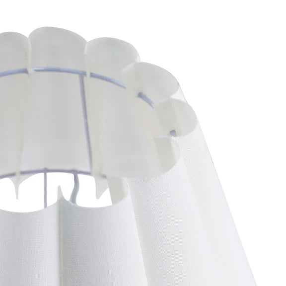 Giselle Table Lamp Chrome & White