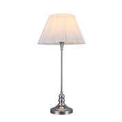 Giselle Table Lamp Chrome & White