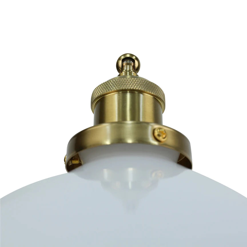 Gemma Table Lamp White & Brass