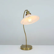 Gemma Table Lamp White & Brass