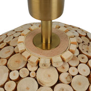 Hallie Table Lamp Timber & Linen