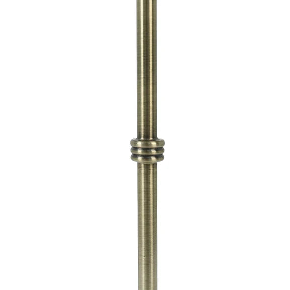 Lottie Table Lamp Antique Brass & Linen