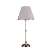 Lottie Table Lamp Antique Brass & Linen
