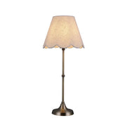 Lottie Table Lamp Antique Brass & Linen