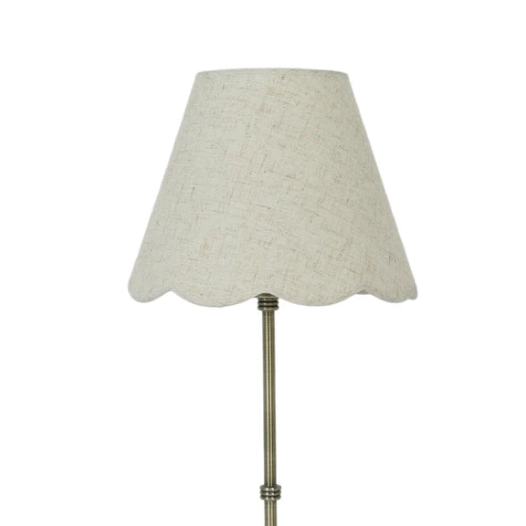 Lottie Table Lamp Antique Brass & Linen