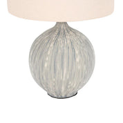 Zaya Table Lamp Blue & Linen