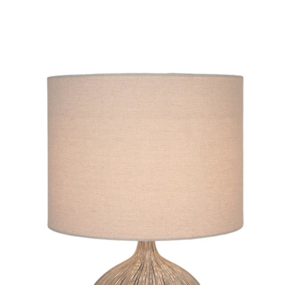 Zaya Table Lamp Blue & Linen