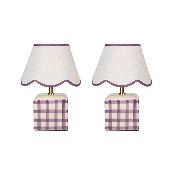 Romy Set of 2 Table Lamp Purple