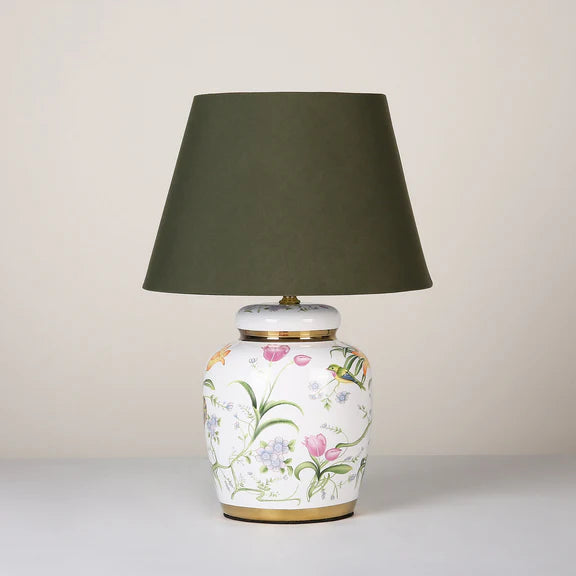 Circe Table Lamp White & Green