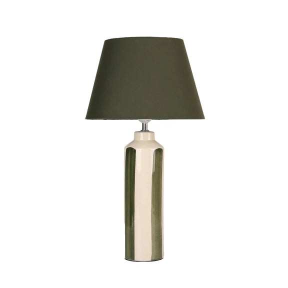 Asha Table Lamp Cream & Green