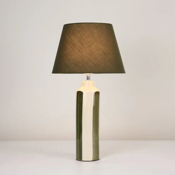 Asha Table Lamp Cream & Green