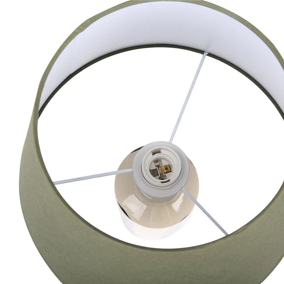 Asha Table Lamp Cream & Green
