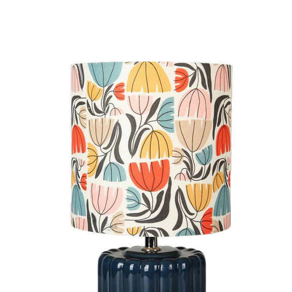 Cyra Table Lamp Blue & Cream