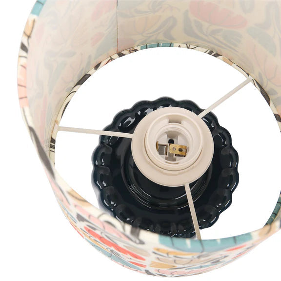 Cyra Table Lamp Blue & Cream