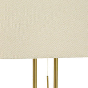 Arden Floor Lamp Brass & Ivory