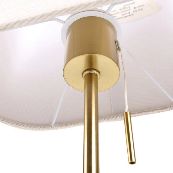 Arden Table Lamp Brass & Ivory