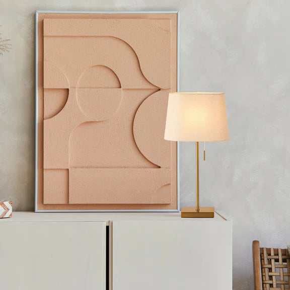 Arden Table Lamp Brass & Ivory