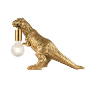 T-Rex Bite Resin Table Lamp Gold